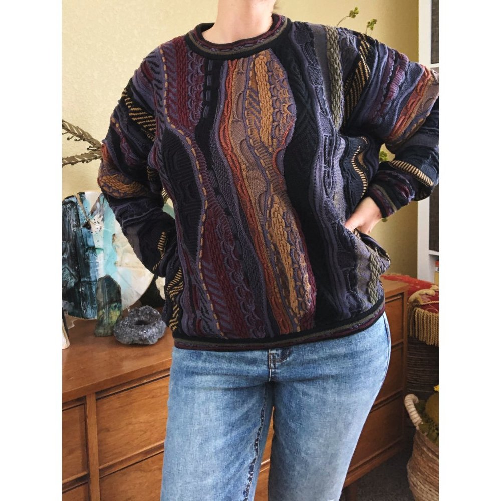 Vintage 80's Coogi Style Dad Sweater